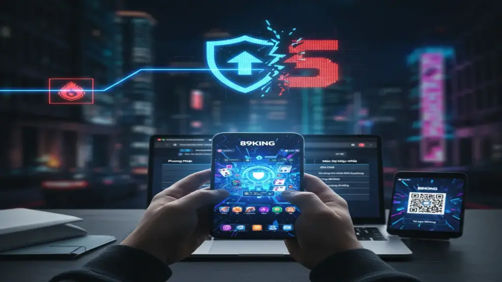 Cách vào link game không chặn 89King