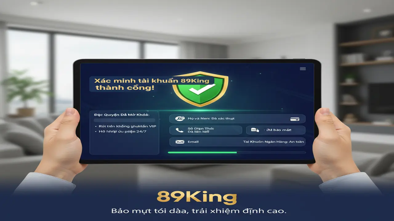 Xác minh tài khoản 89King